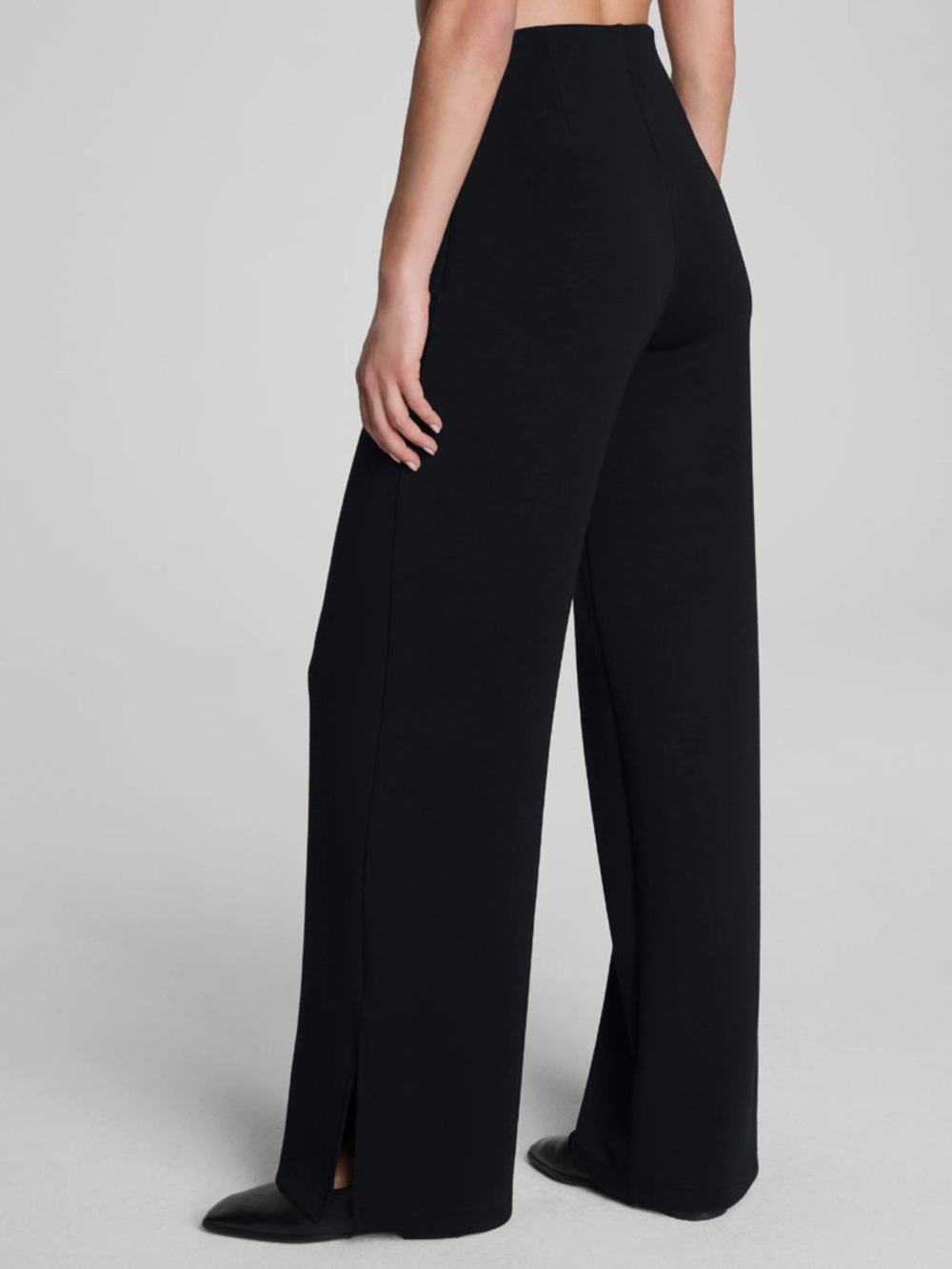 SPANX AirEssentials Zero Waistband Wide Leg Pant in Very Black - Picture 2 of 3
